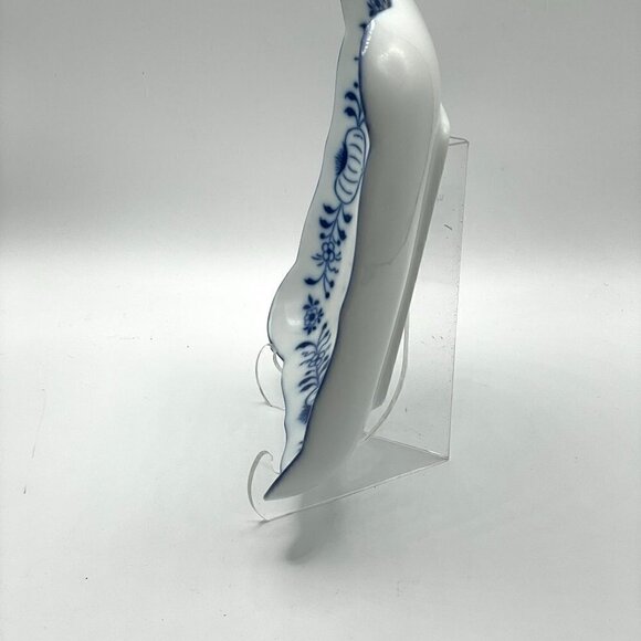 Vintage Gerold Porzellan Tettau W. Germany Blue Onion Square Serving Bowl - Picture 4 of 8